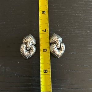 John Hardy Clip Heart Earrings
